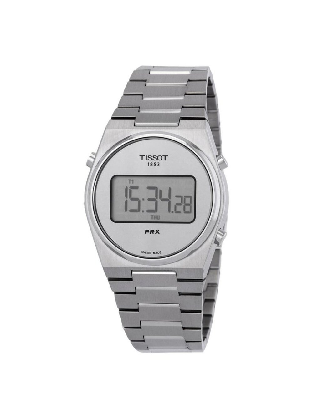 NWT Tissot PRX Digital Quartz Silver Dial Watch